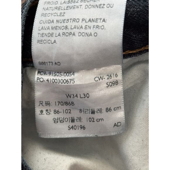 Levi's Bootcut Dark Wash Jeans - 34 x 30 - Picture 4 of 4